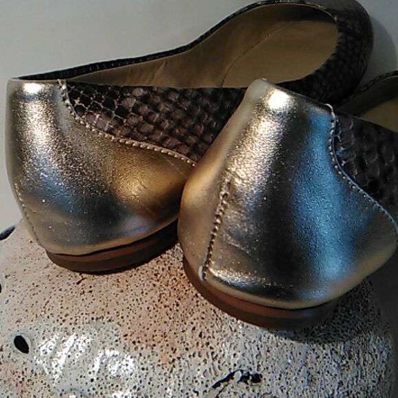 Saks Fifth Avenue Snake Embossed Flats - Picture 7 of 12